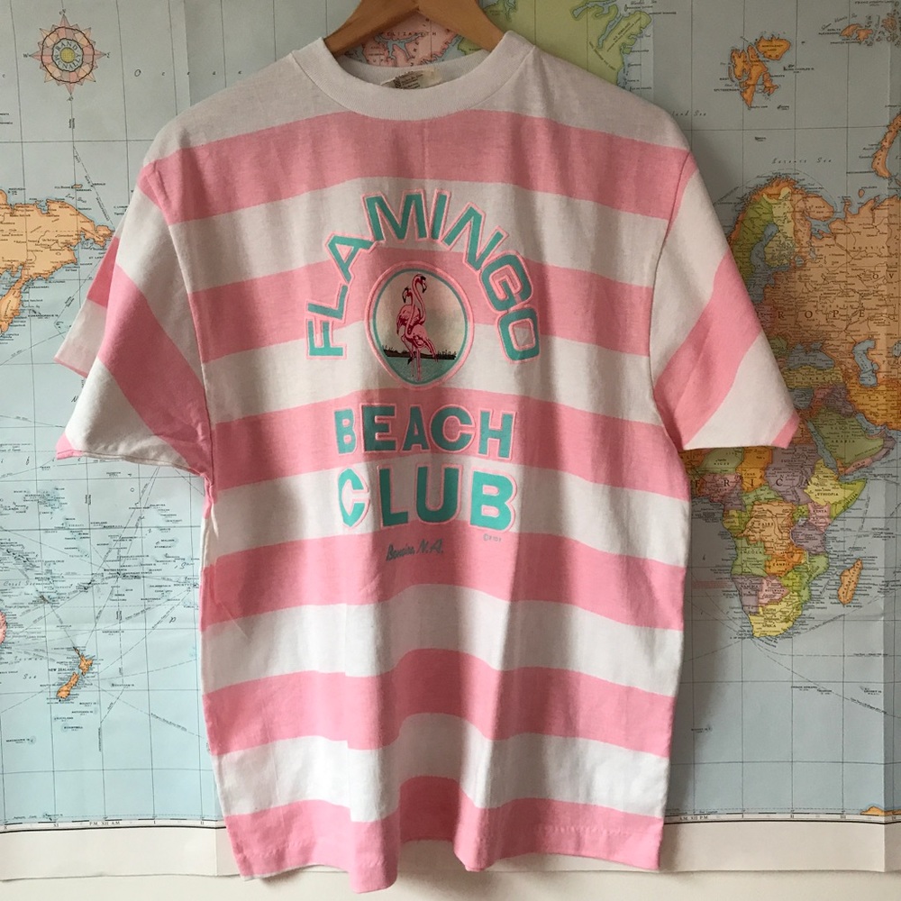 Vintage Flamingo Beach